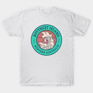 Rottnest Island Australia Surf Badge T-Shirt